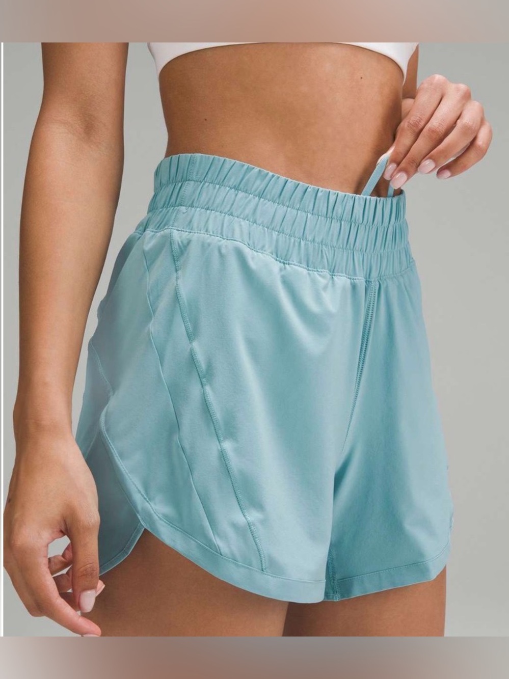 Lululemon Track That High-Rise shorts
Size 10